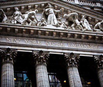 New York, 27th Dec 2011; New York Stock Exchange facade on Wall Street